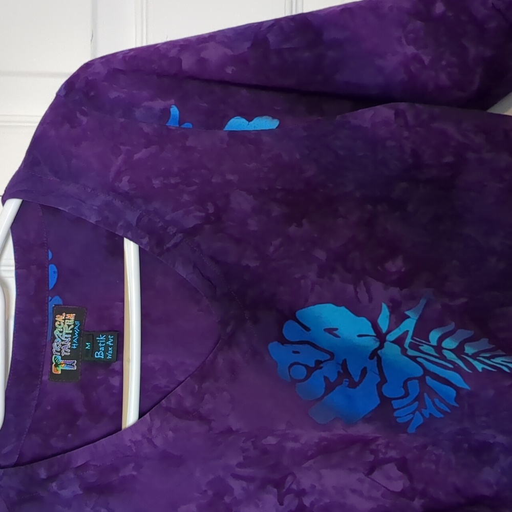 Purple Batik Top - Tropical Tantrum Hawaii